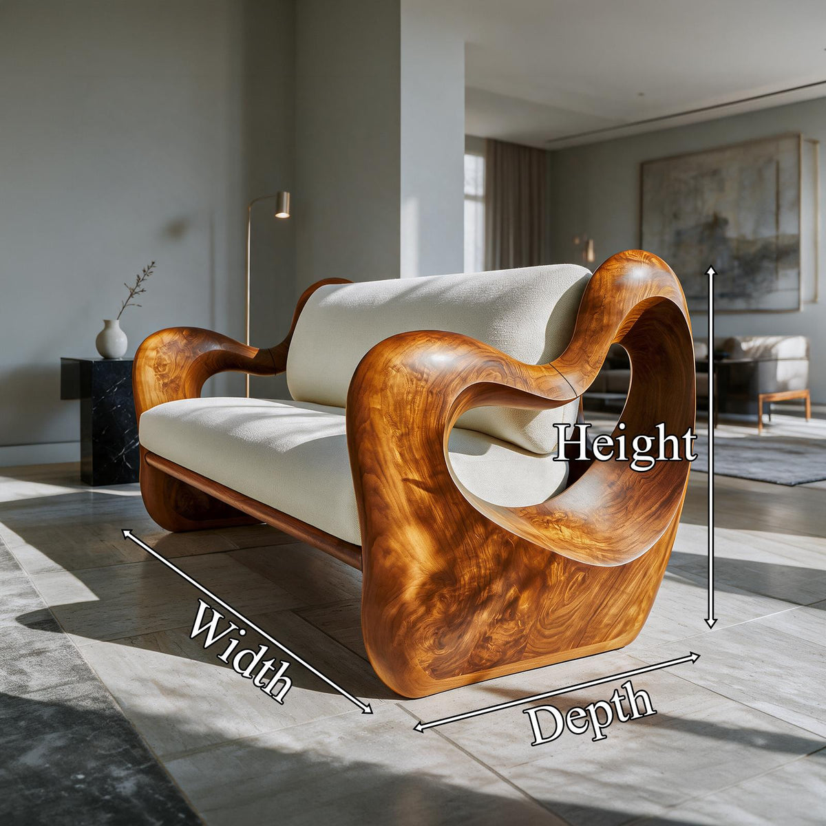 Natural Organic Sofa For Living Room And Reading Lounge