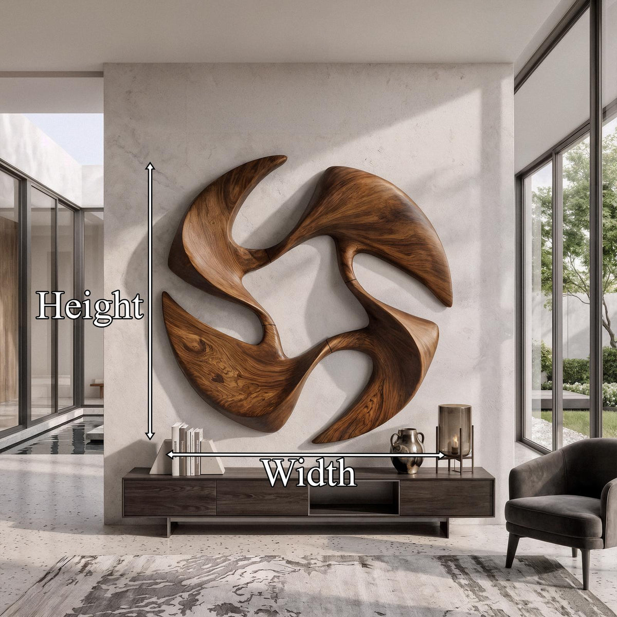 Mid Century Abstract Wall Art For Living Room And Bedroom SINLKIWA161