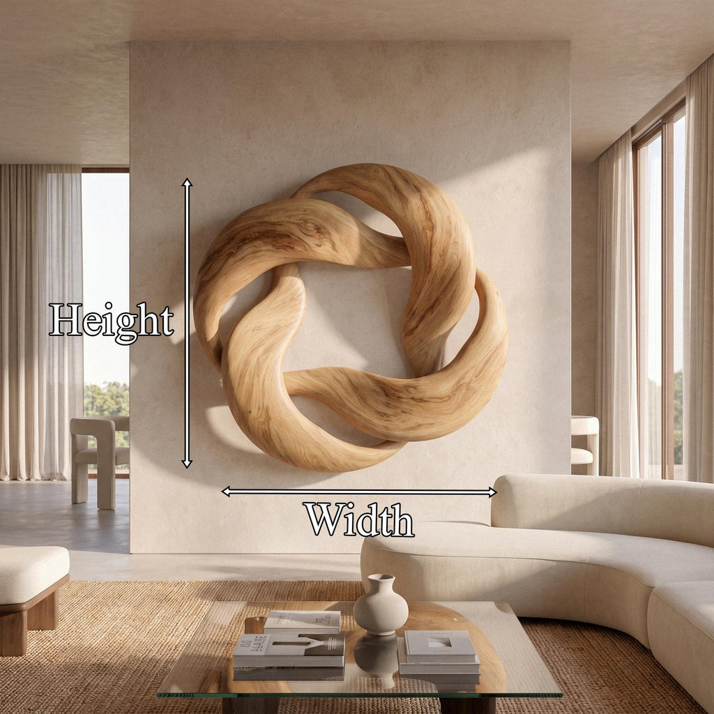 Abstract Circular Loop Wall Art For Living Room And Office SINLKIWA165