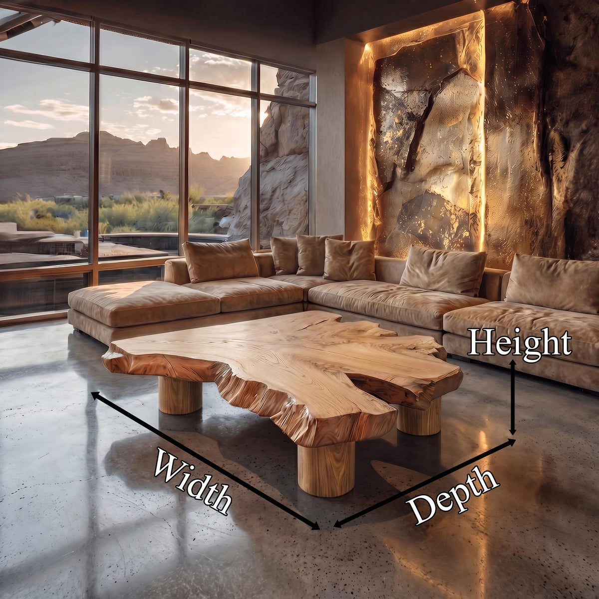 Rustic Coffee Table Living Room Or Reading Room SINLKICF135