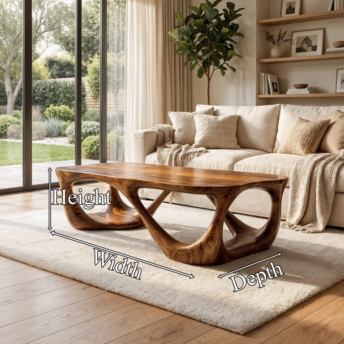 Mid Century Coffee Table Accent Living Room