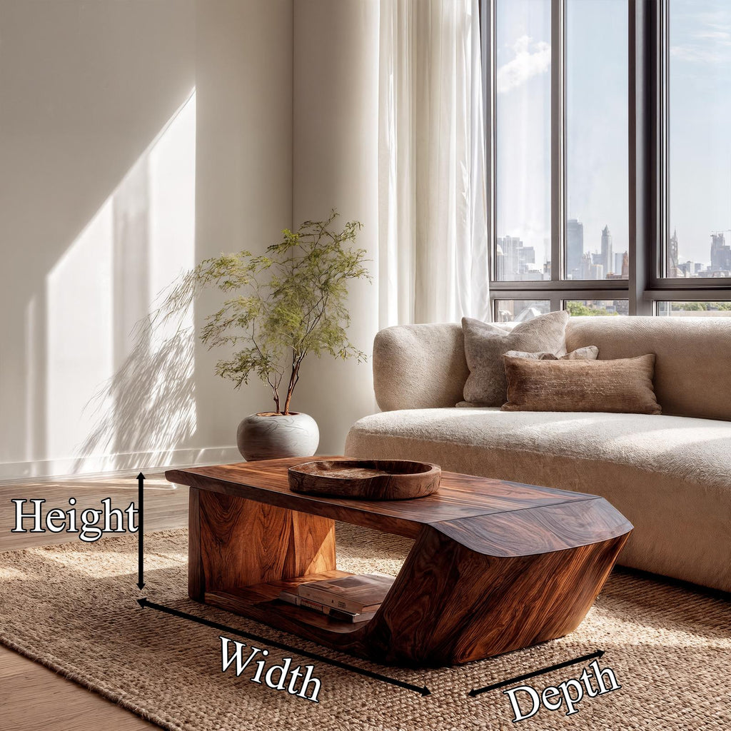 Rustic Wooden Coffee Table For Living Room And Lounge SINLKICF363