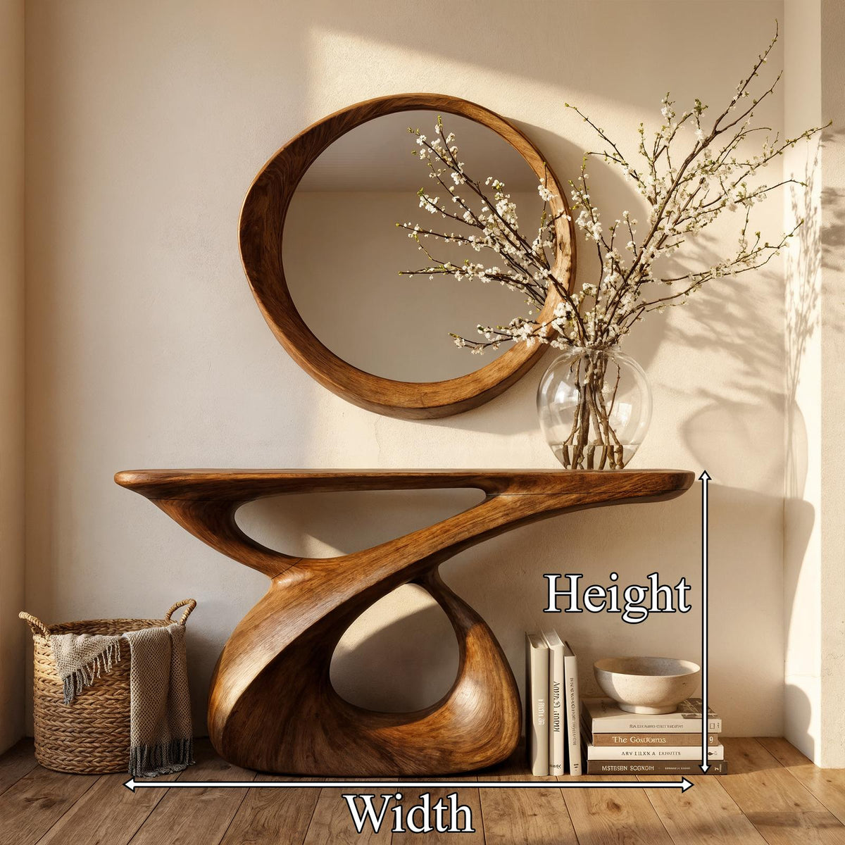 Mid Century Console Table Entryway And Hallway