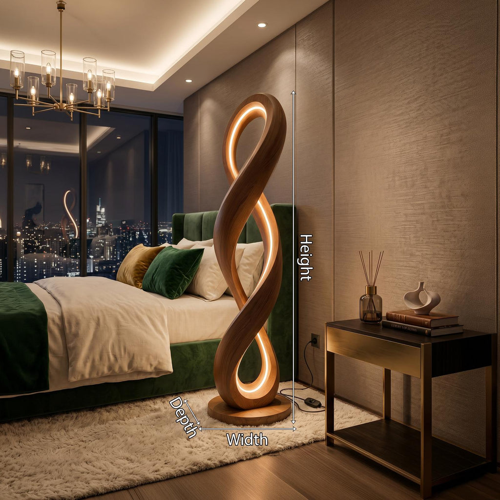 Contemporary Infinity Lamp With Table For Lounge SILDTTNLAM026