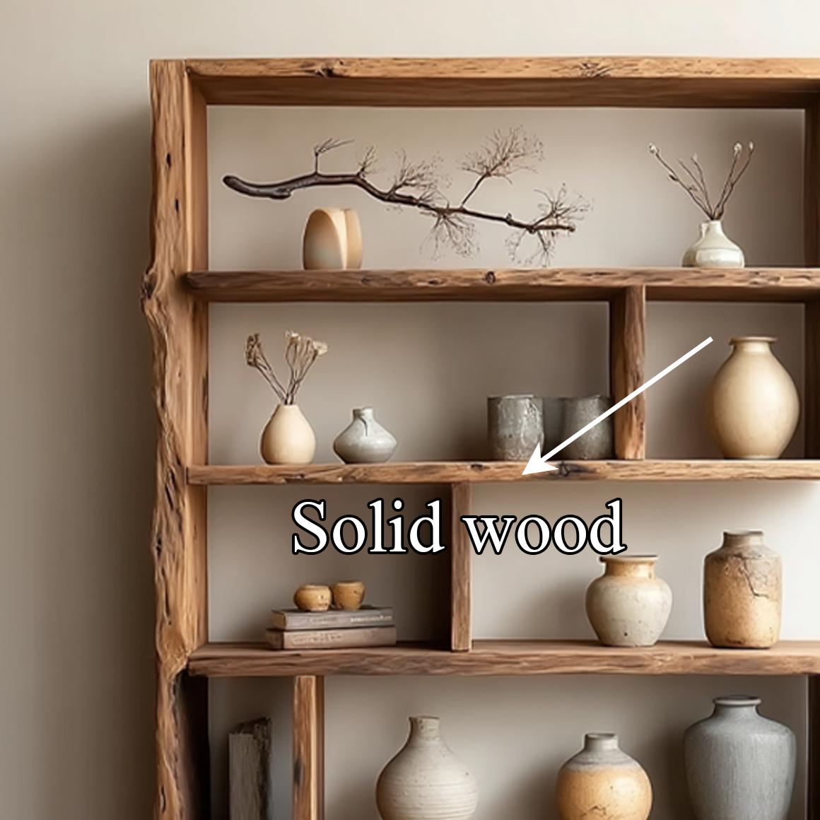 Rustic Wooden Storage Bookshelf Entryway SINLSASC151