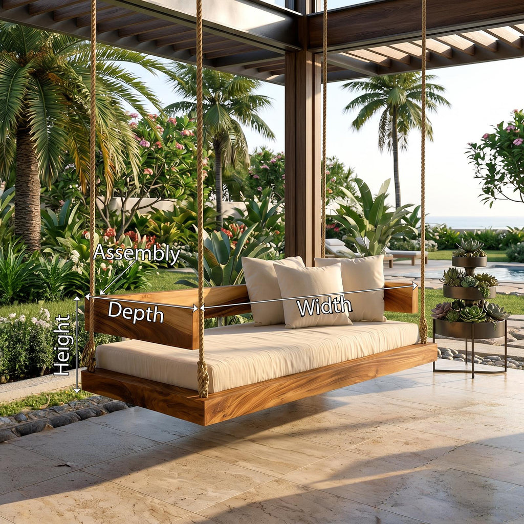 Resort Style Hanging Daybed Swing Retreat