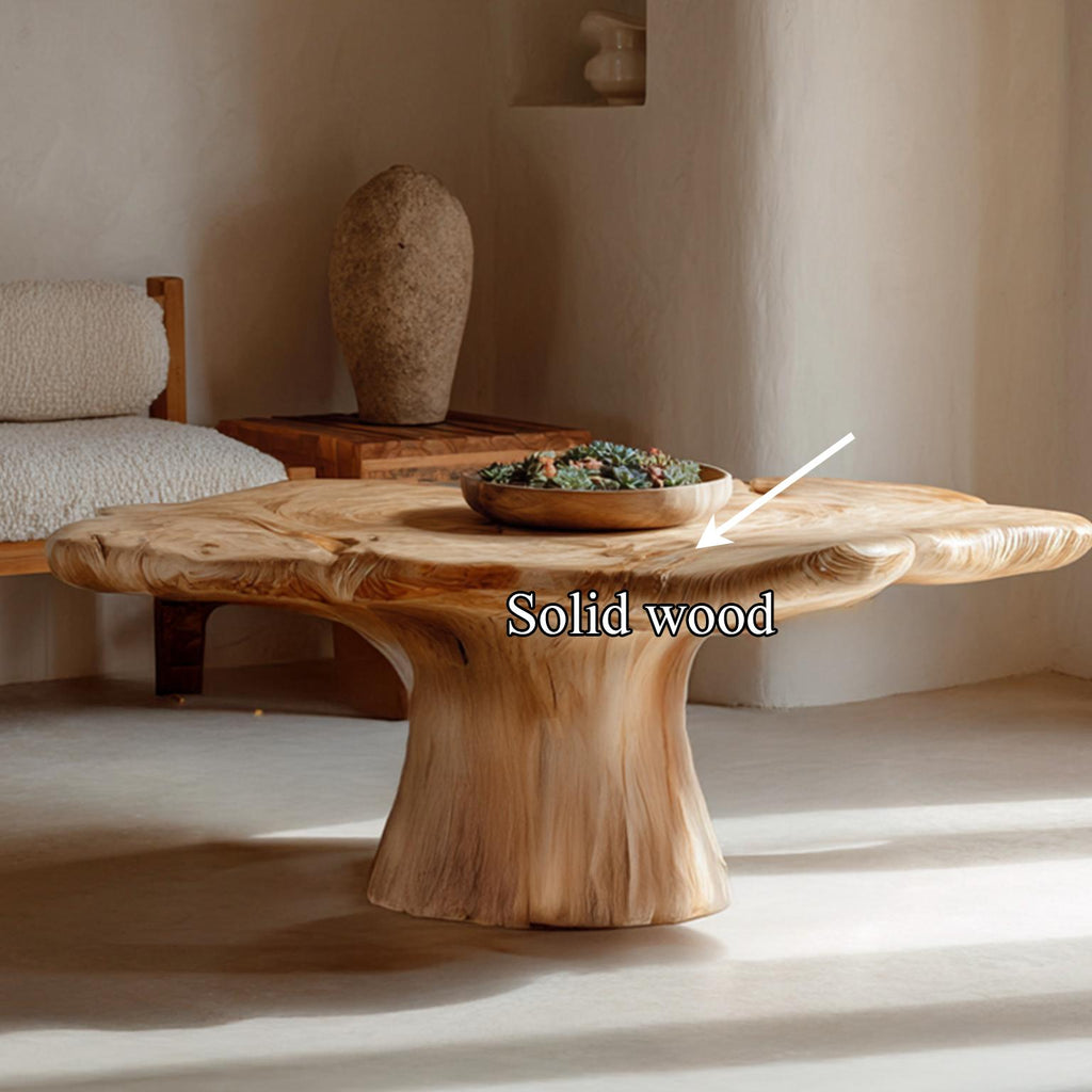Rustic Mushroom Coffee Table Living Room SINLSACF031