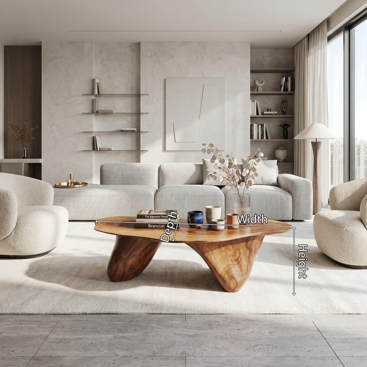 Handcrafted Low Table For Sophisticated Interiors SILDTTNCF013