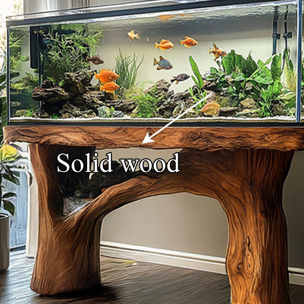 Rustic Organic Luxury Aquarium Stand Entryway Or Living Room