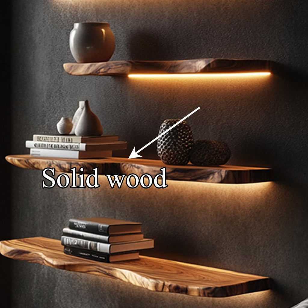 Rustic Floating Wall Shelf Living Room Bedroom Office
