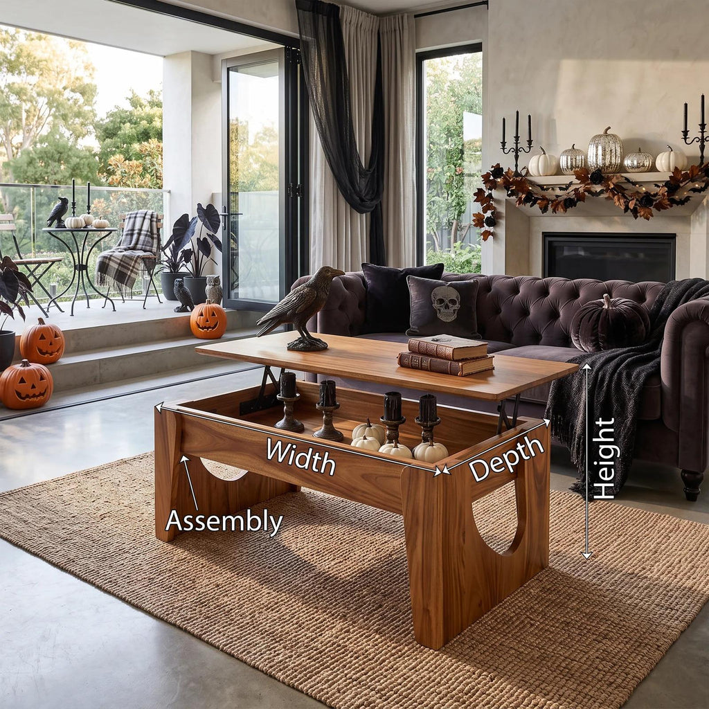 Handcrafted Halloween Lift Top Coffee Table Urban Loft