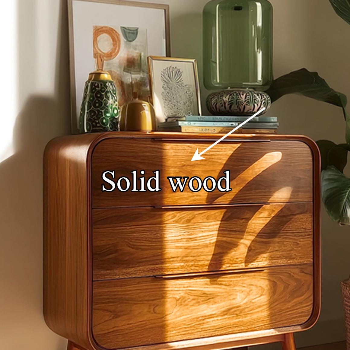 Spry Interior Mid-Century Wood Storage Cabinet, Solid Hardwood Living Room Sideboard, Bedroom Chest & Entryway Accent Credenza SINLSASC149