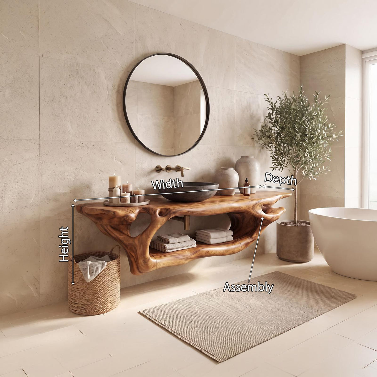 Rustic Bathroom Vanity For Unique Bathroom Makeover