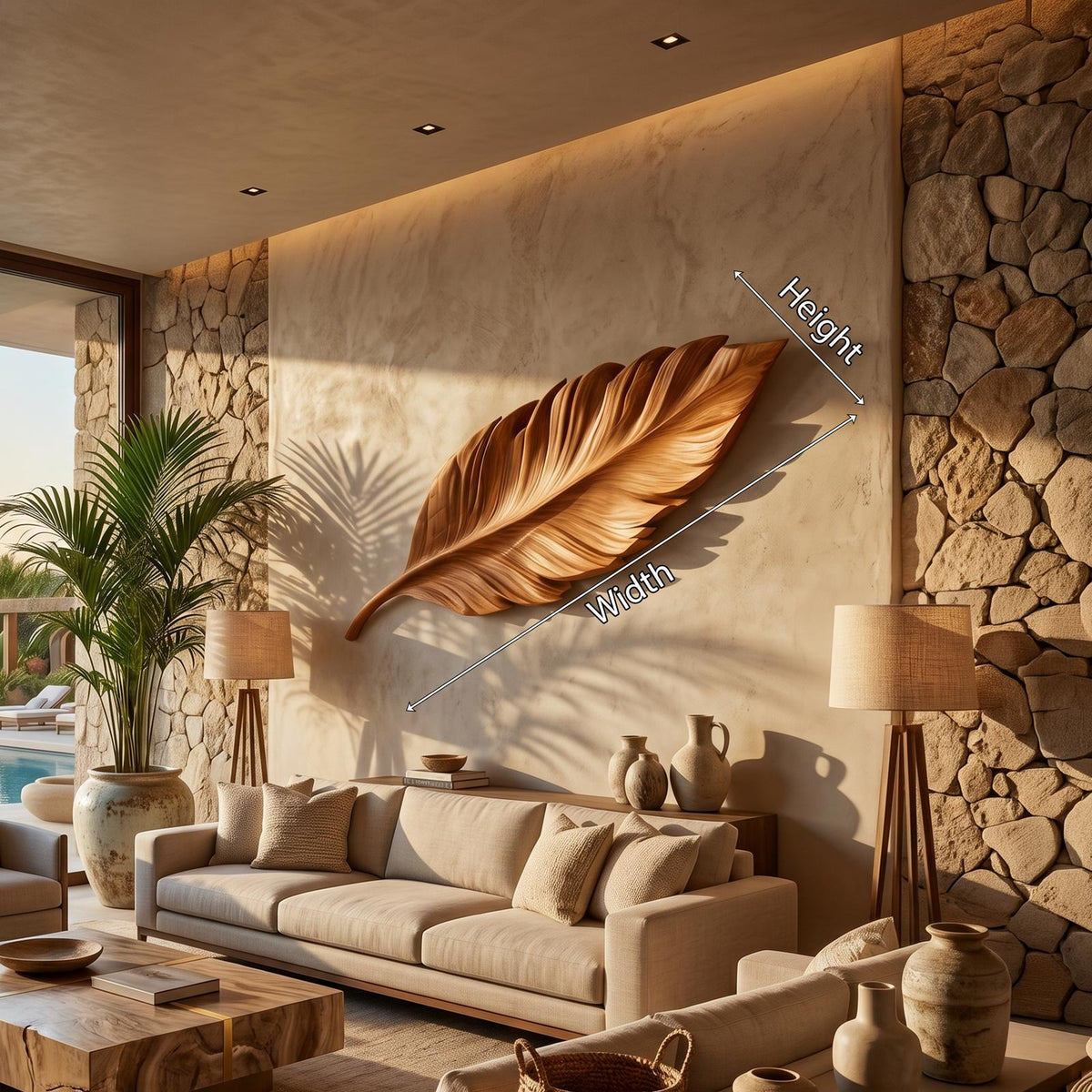 Modern Leaf Wall Shelf For Lounge Interior SILDTTNWA173