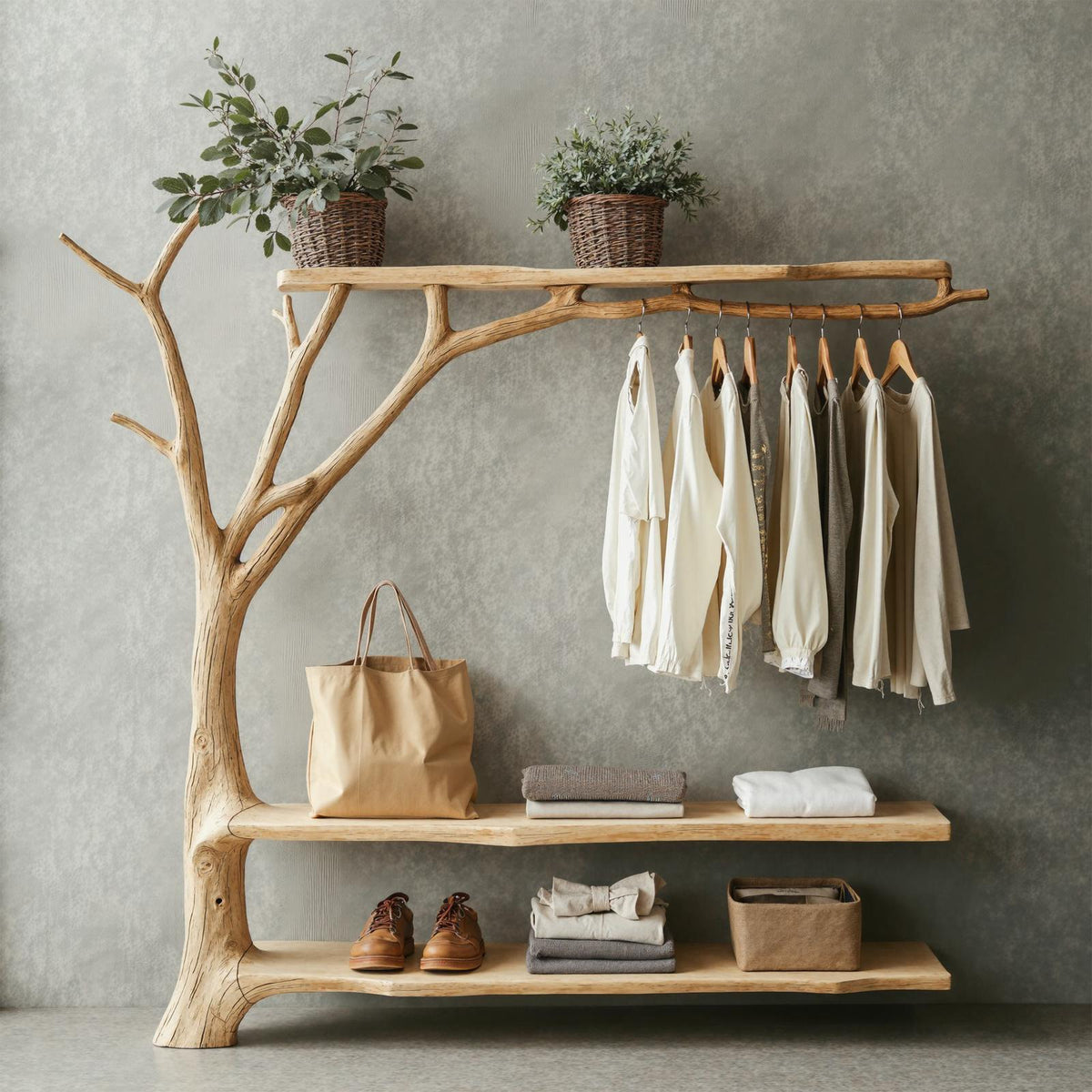 Standing Branch Wall Hanger Hanging Clothes Rack Coat Hanger