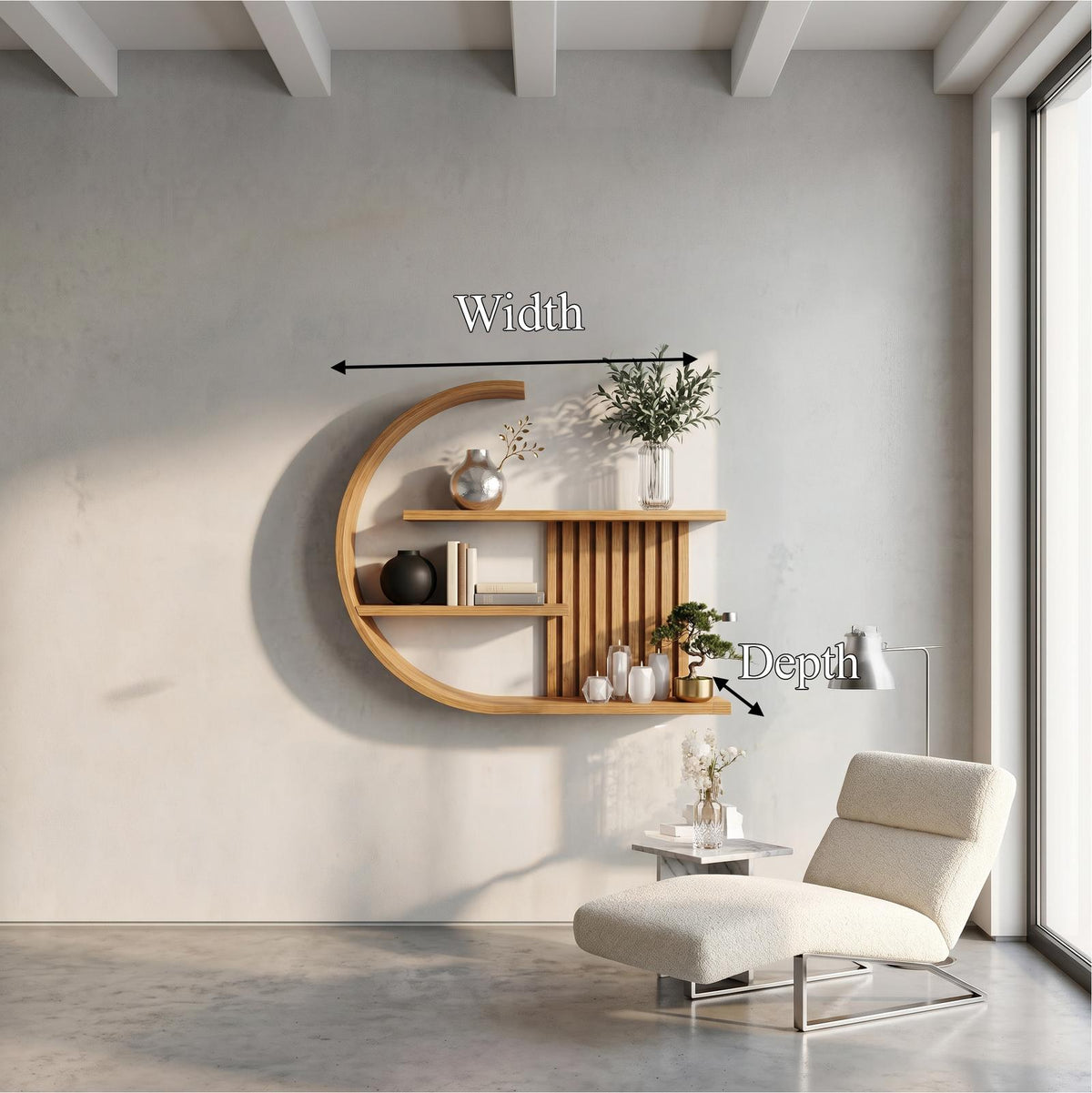 Japandi Wall Decor Shelf Living Room And Lounge