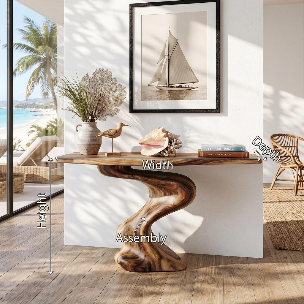 Handcrafted Modern Console Table Furniture Decor