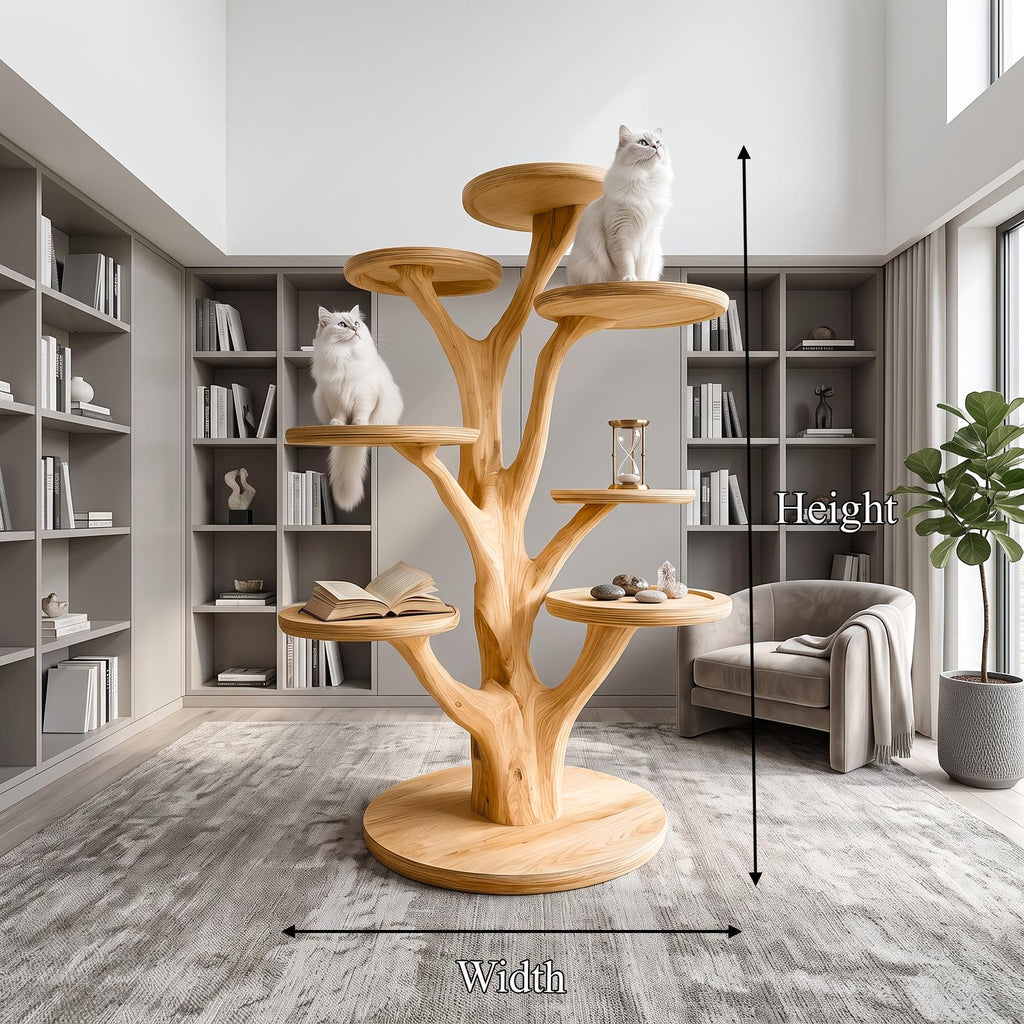 Mid Century Cat Tree Tower Living Room SINLSATT023