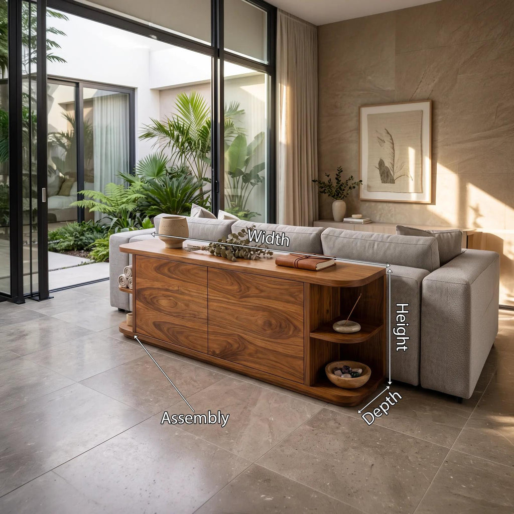 Modern Drawer Console Cabinet For Living Room