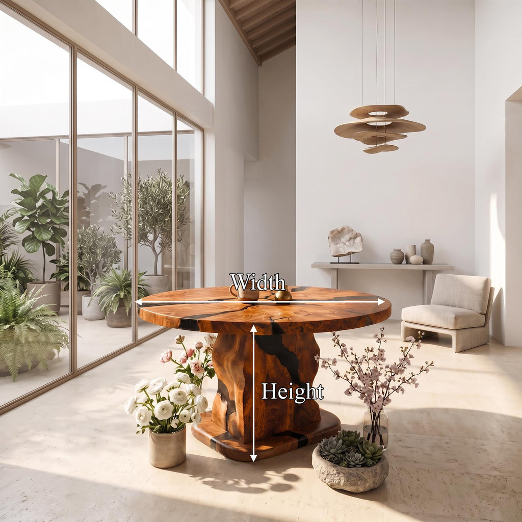 Rustic Foyer Table Handcrafted Solid Wood Design For Entryway