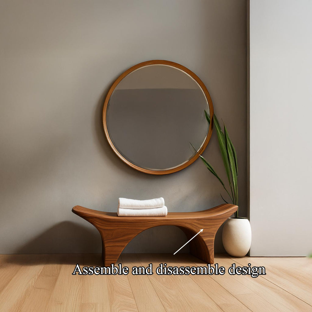 Rustic Spa Bench Bathroom Shower Seating Modern