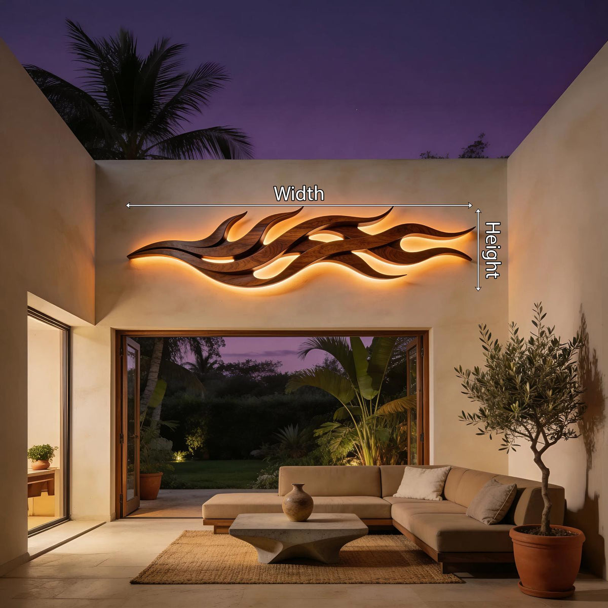 Contemporary Dimensional Wood Wall Art, Modern 3D Abstract Wall Decor Panel for Executive Office and Boardroom