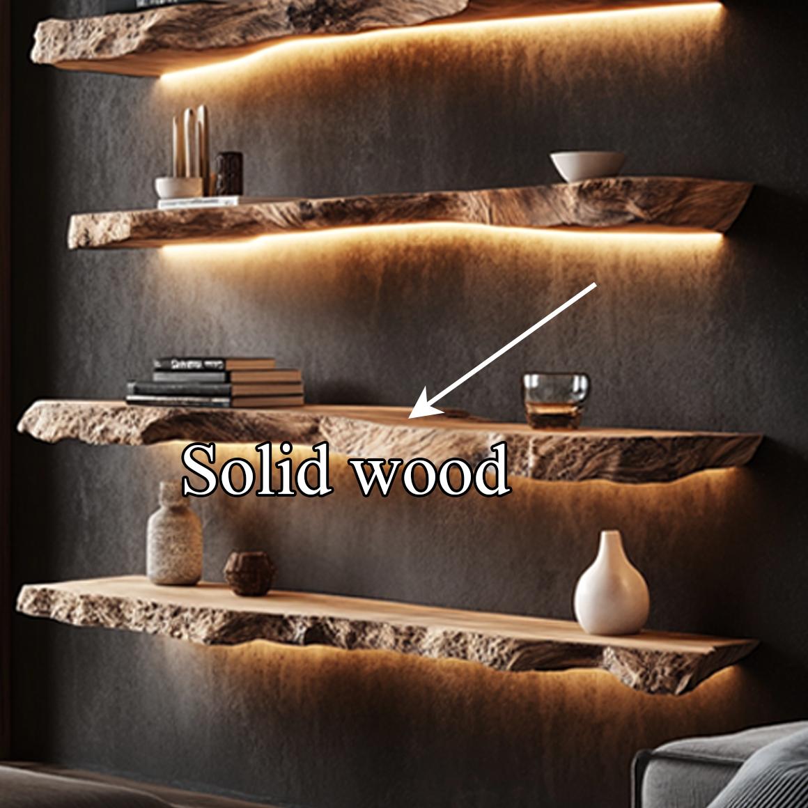 Rustic Floating Bookshelf Living Room Or Bedroom