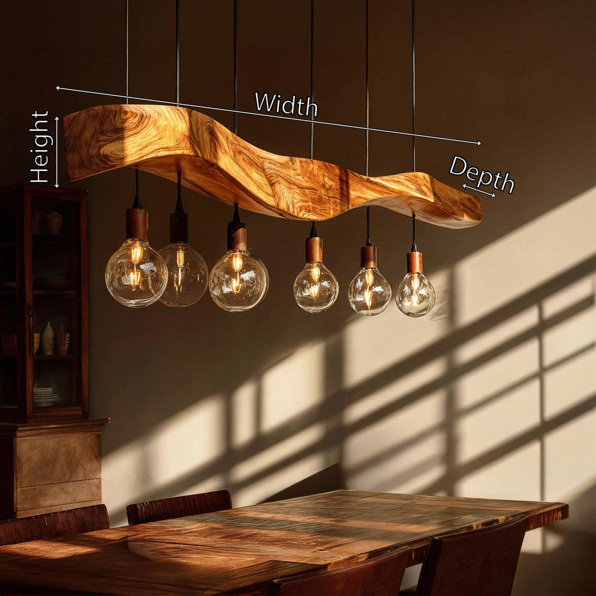 Minimalist Accent Desk Lamp, Modern Wooden Task Light for Home Office Workspace & Studio