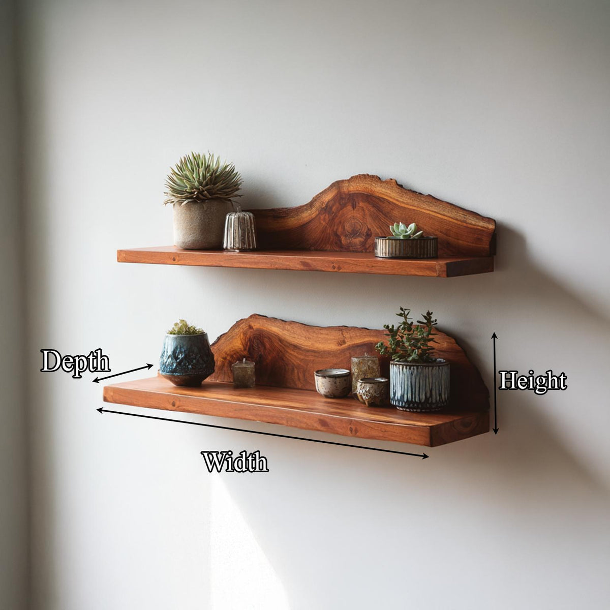 Rustic Floating Shelves Living Room Decoration Gift