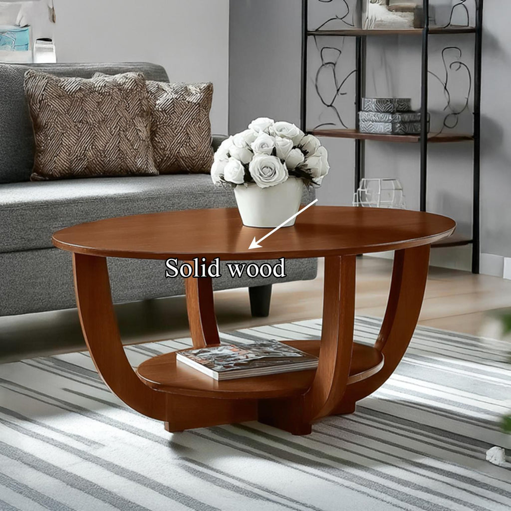 Midcentury Modern Round Coffee Table Living Room SINLSACF036