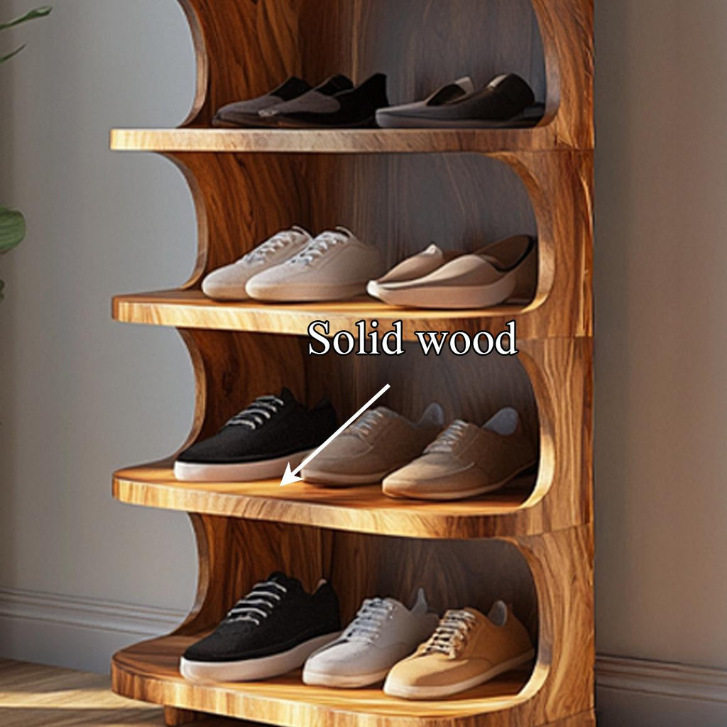 Rustic Soft Edge Shoe Rack Mudroom And Bedroom