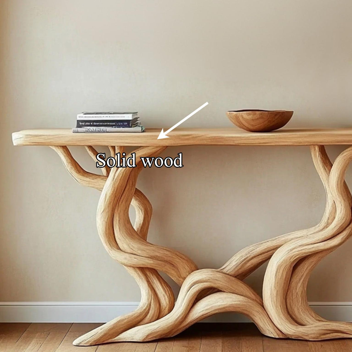 Farmhouse Console Table Solid Wood Handmade Gift