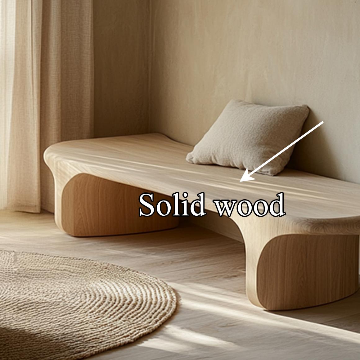 Mid Century Modern Bench Entryway Living Room Accent Seating