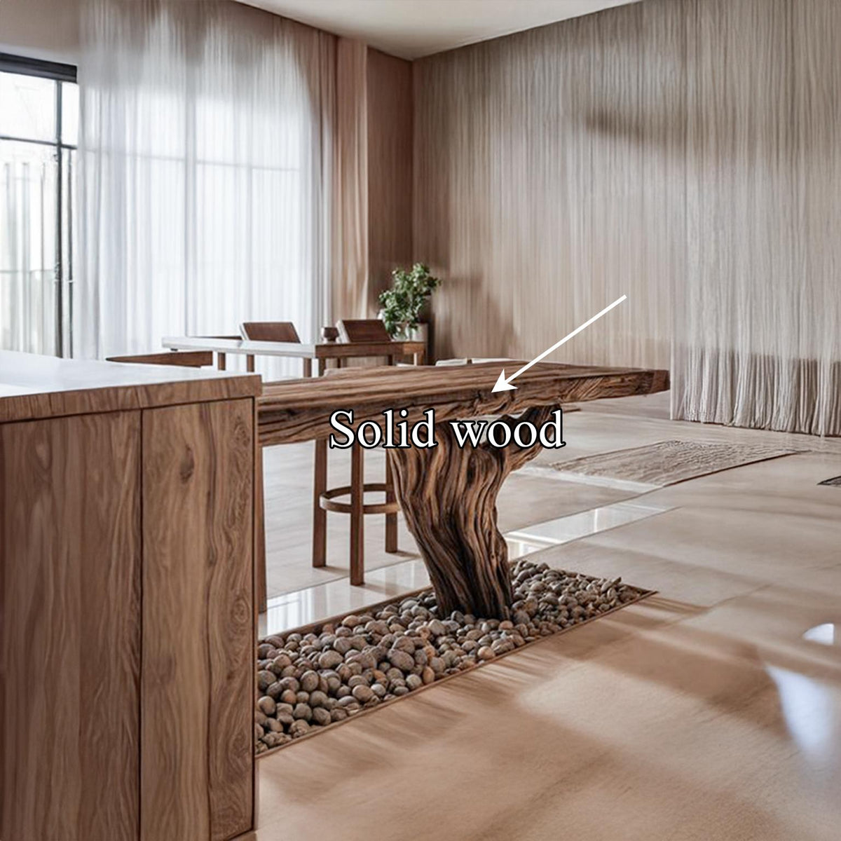 Rustic Tree Island Kitchen Dining SINLSACS124