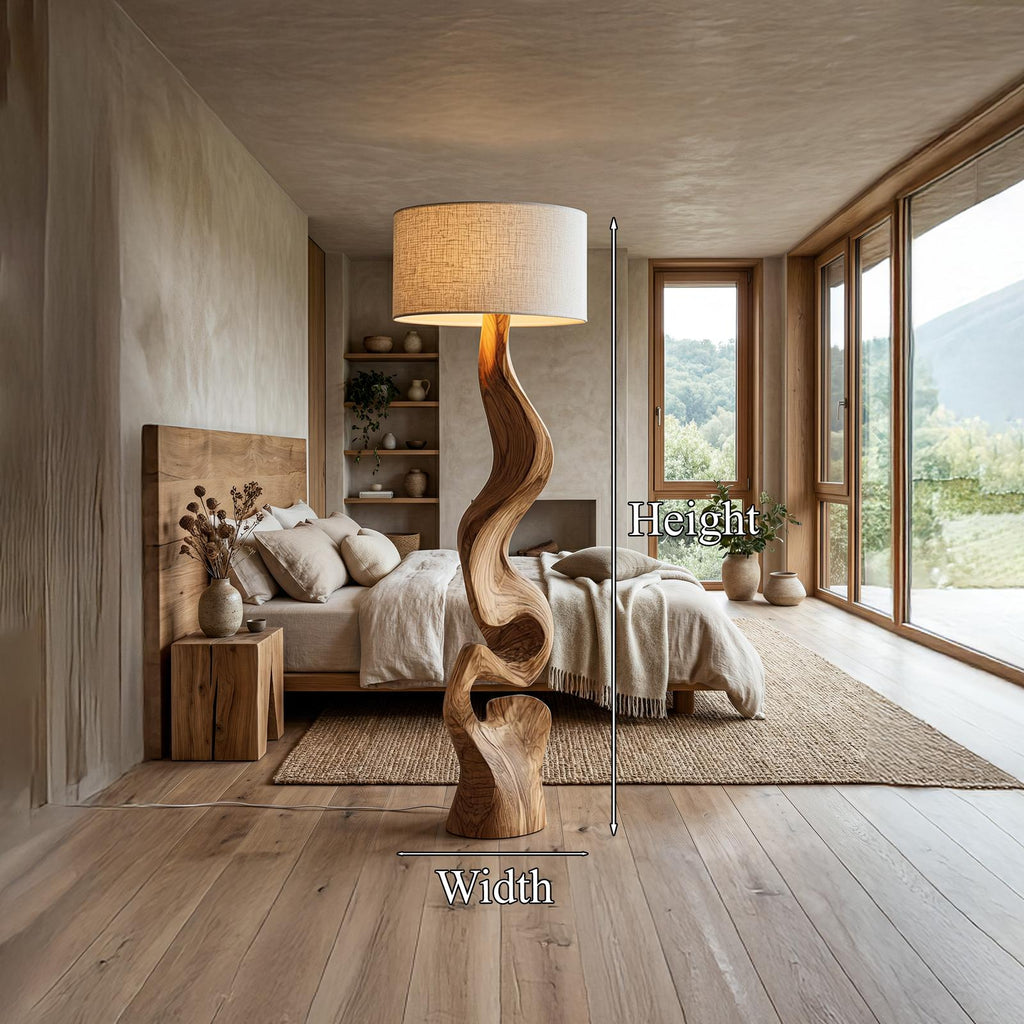 Sculptural Twist Lamp Base Living Room And Bedroom