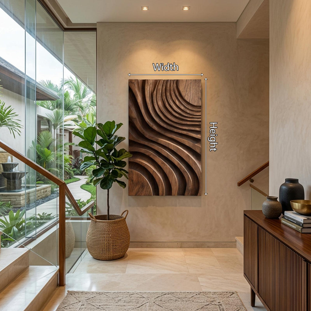 Modern Layered Flow Wall Art For Living Room