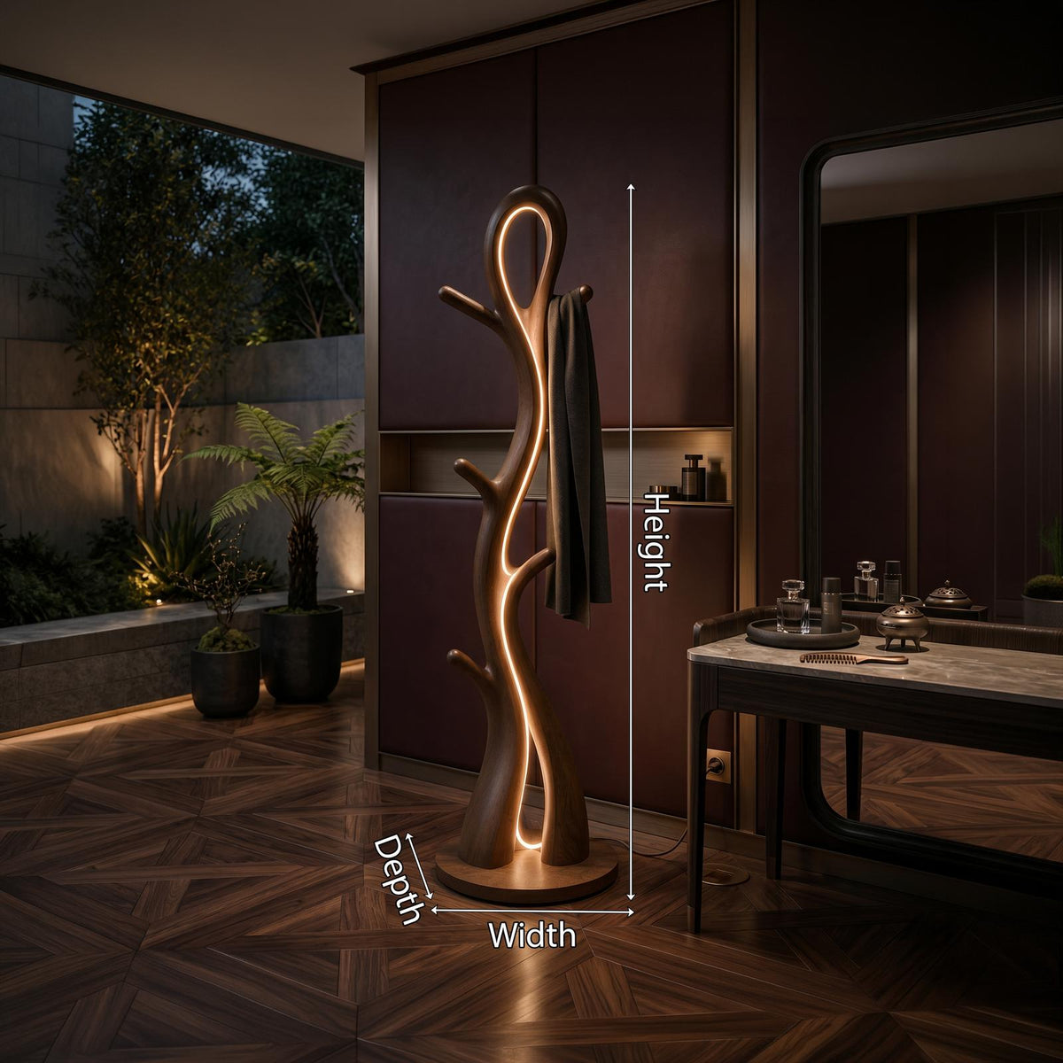Contemporary Botanical Lamp With Hooks For Lounge SILDTTNLAM016