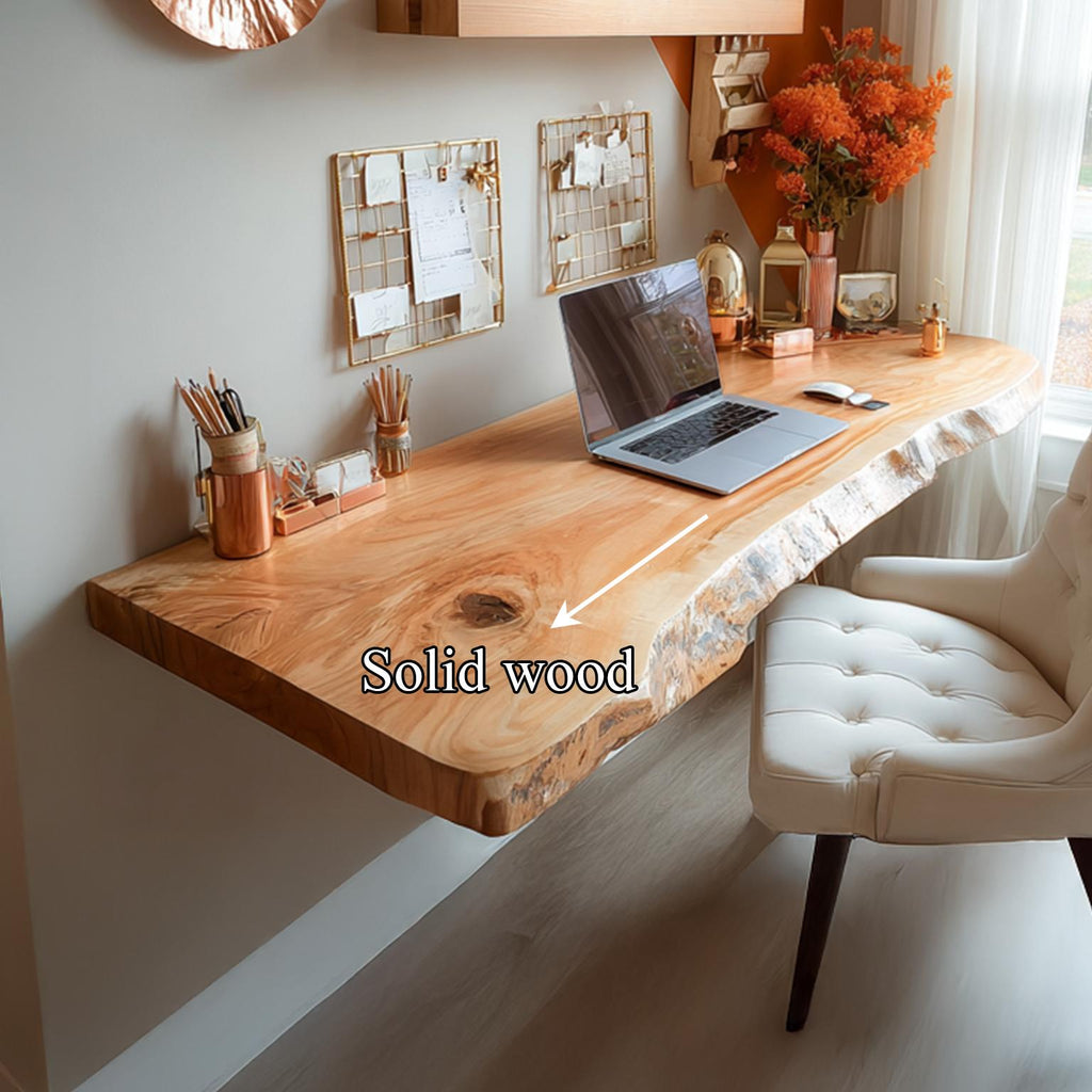 Rustic Floating Desk Living Home Office