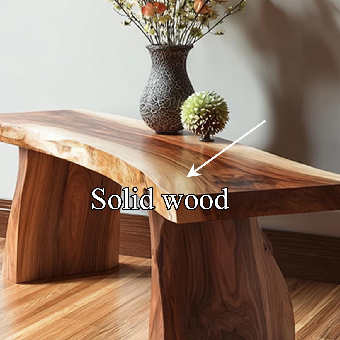 Rustic Live Edge Bench Entryway Living Room Furniture