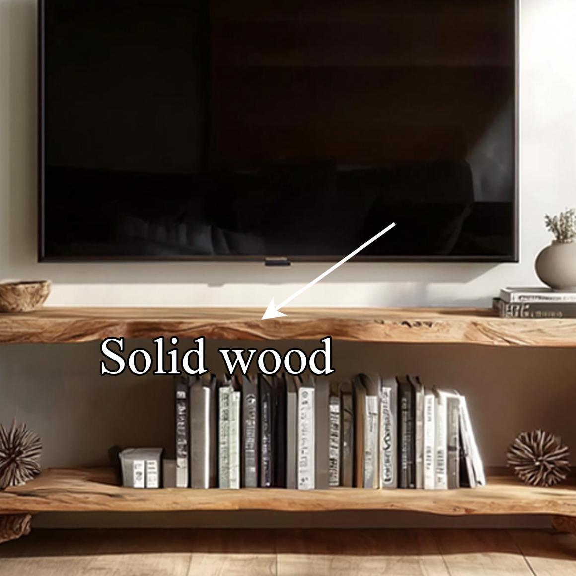 Rustic TV Console Storage Cabinet Living Room