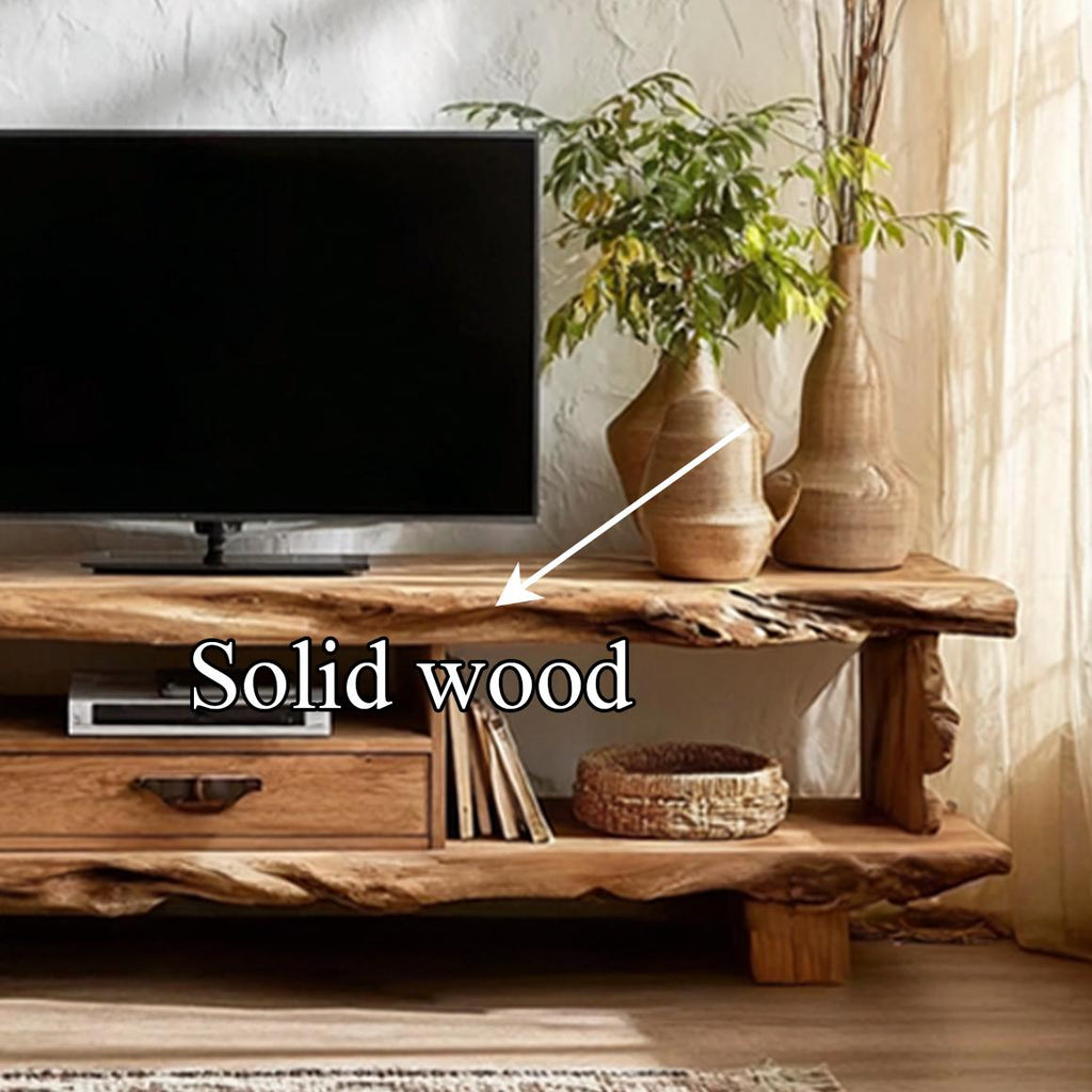 Rustic Live Edge TV Stand Living Room Furniture