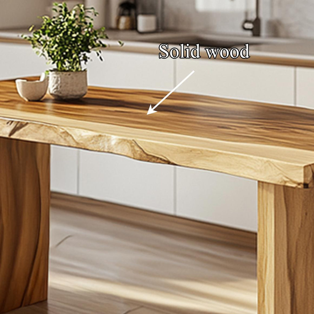 Spry Interior Contemporary Wooden Dining Table, Modern Minimalist Kitchen Dinner Table for Home Dining Room Decor, Model SINLSAKT001