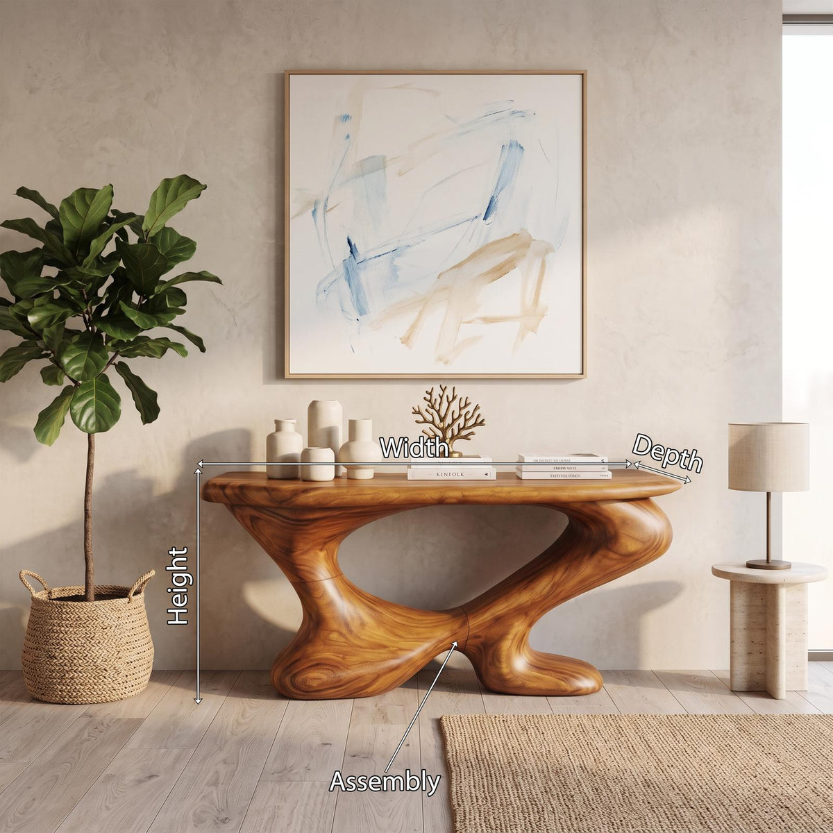 Farmhouse Chic Console Table Entryway Decor