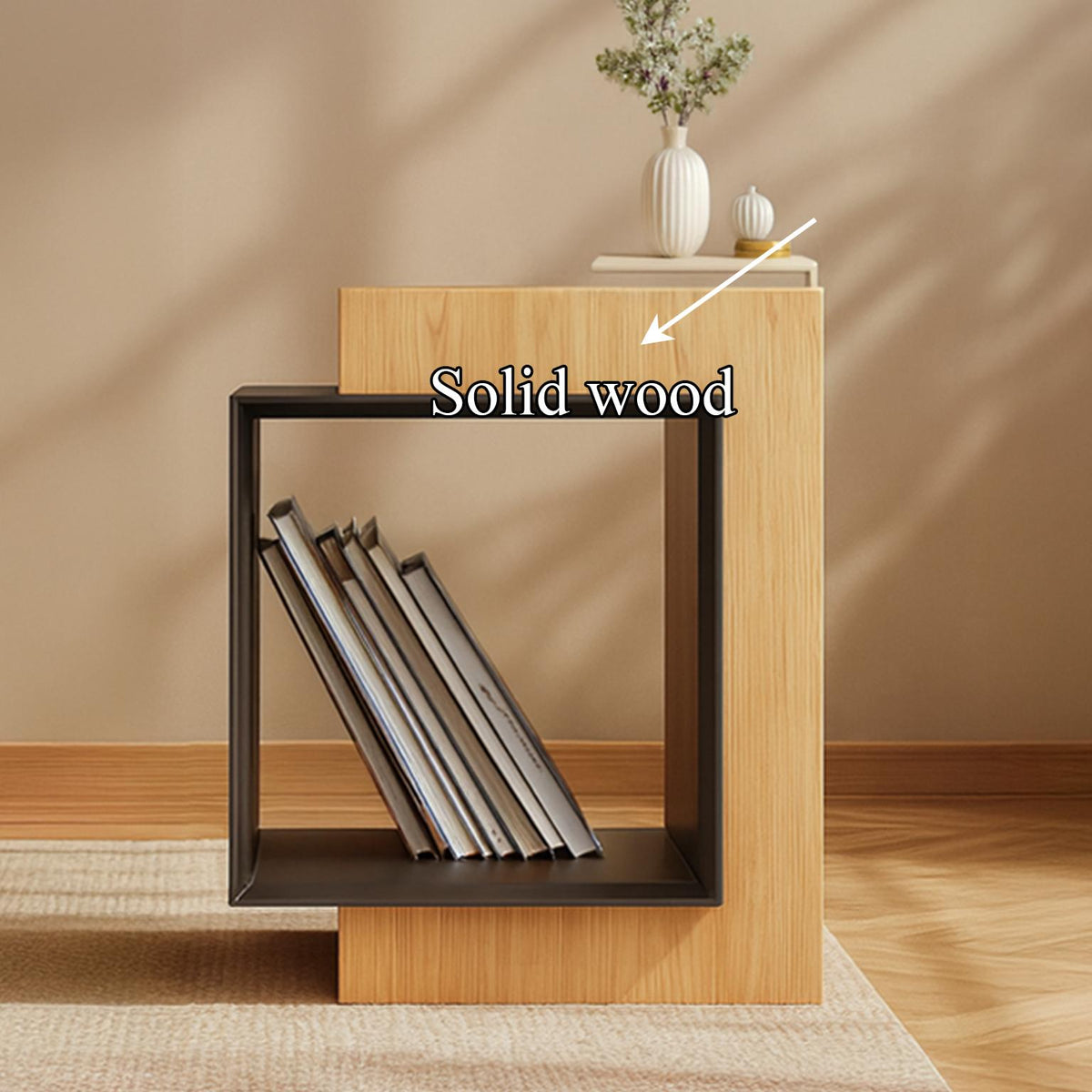 Mid Century End Table Living Room Space