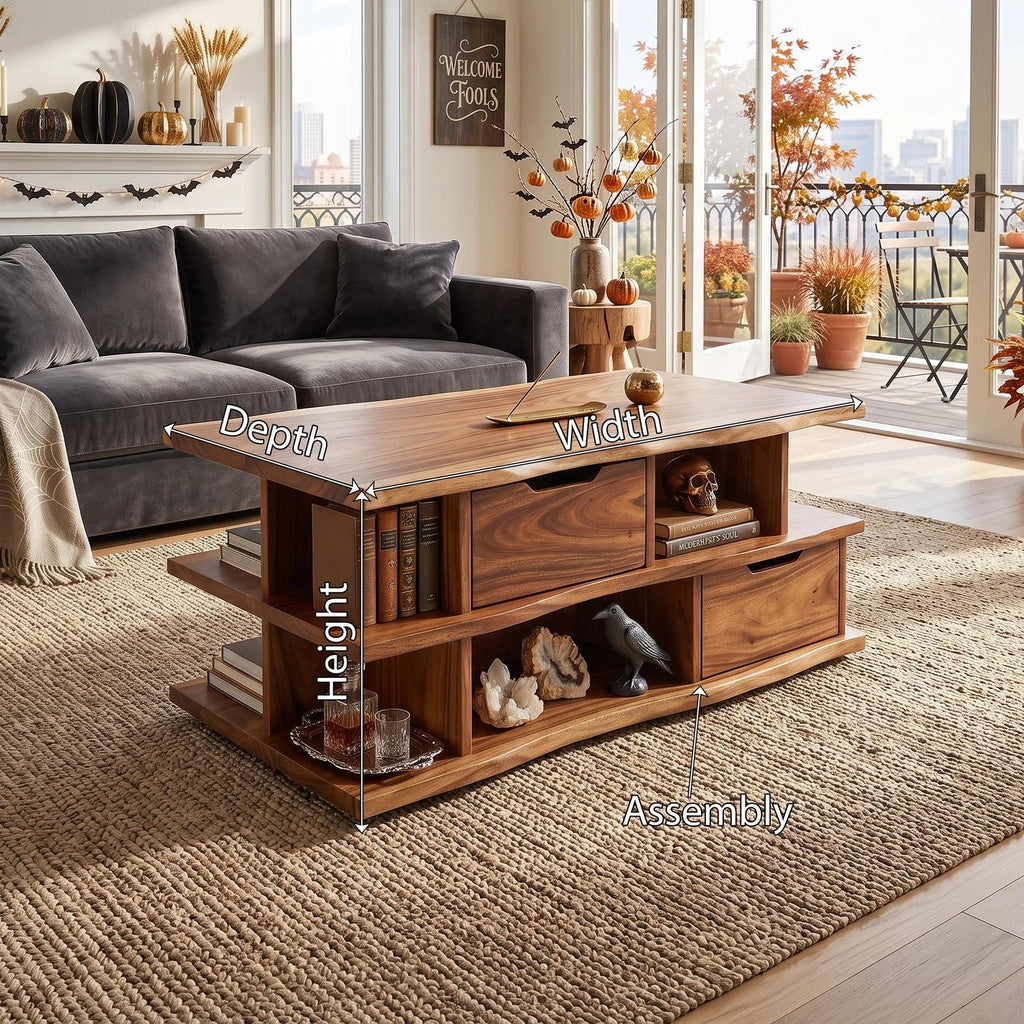 Mid Century Halloween Storage Coffee Table Great Room