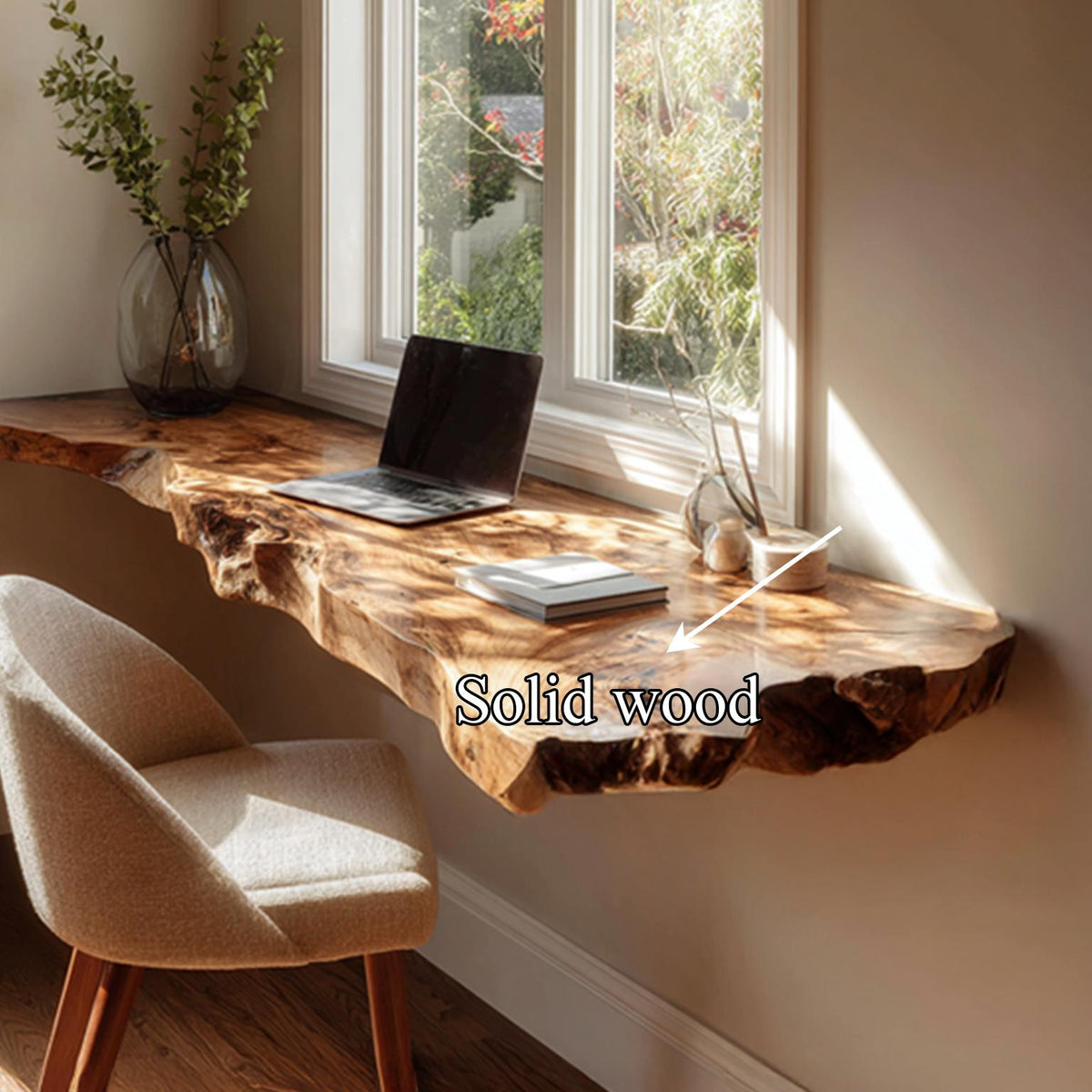 Mid Century Floating Desk Small Office