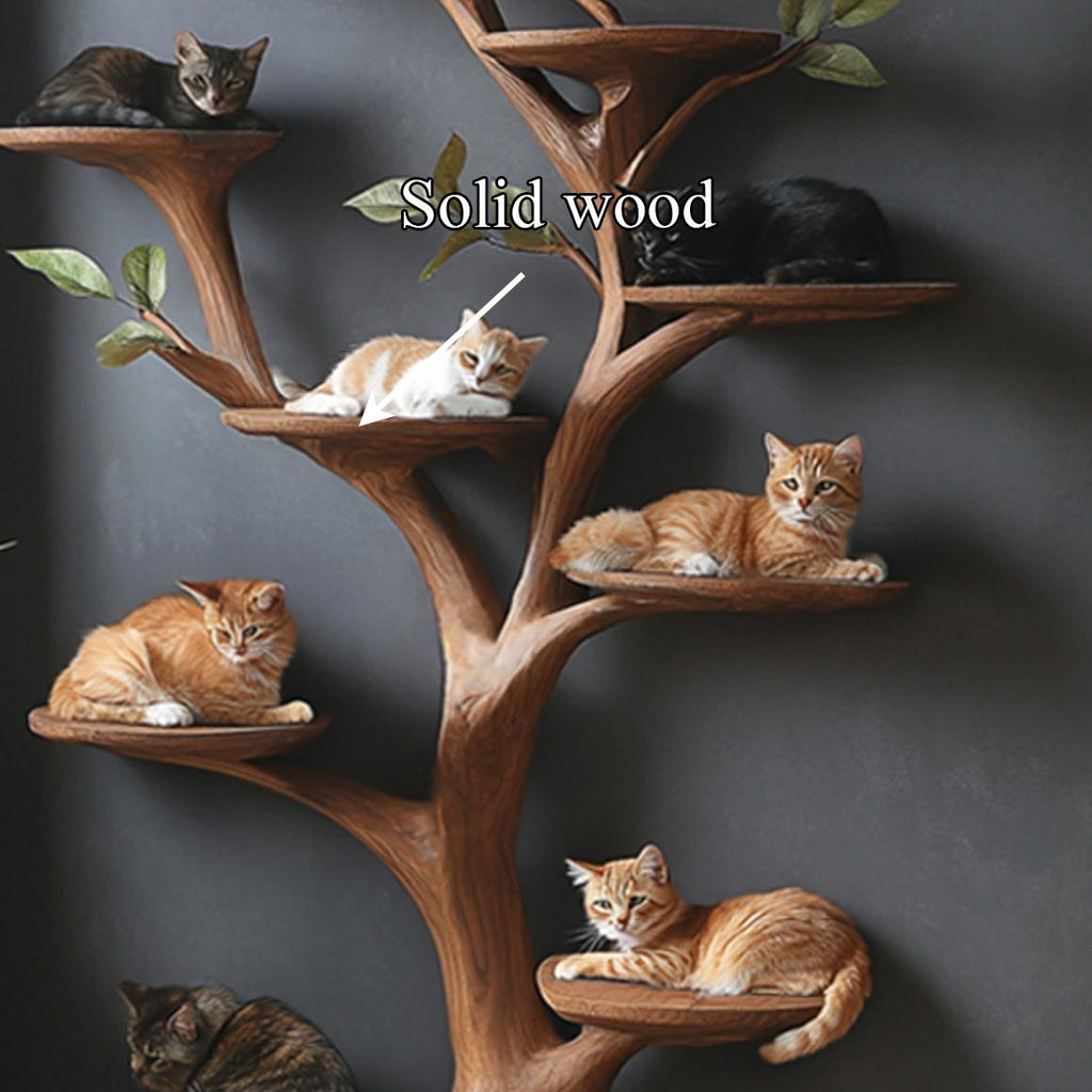 Rustic Tree Cat Perch Artistic Pet Furniture