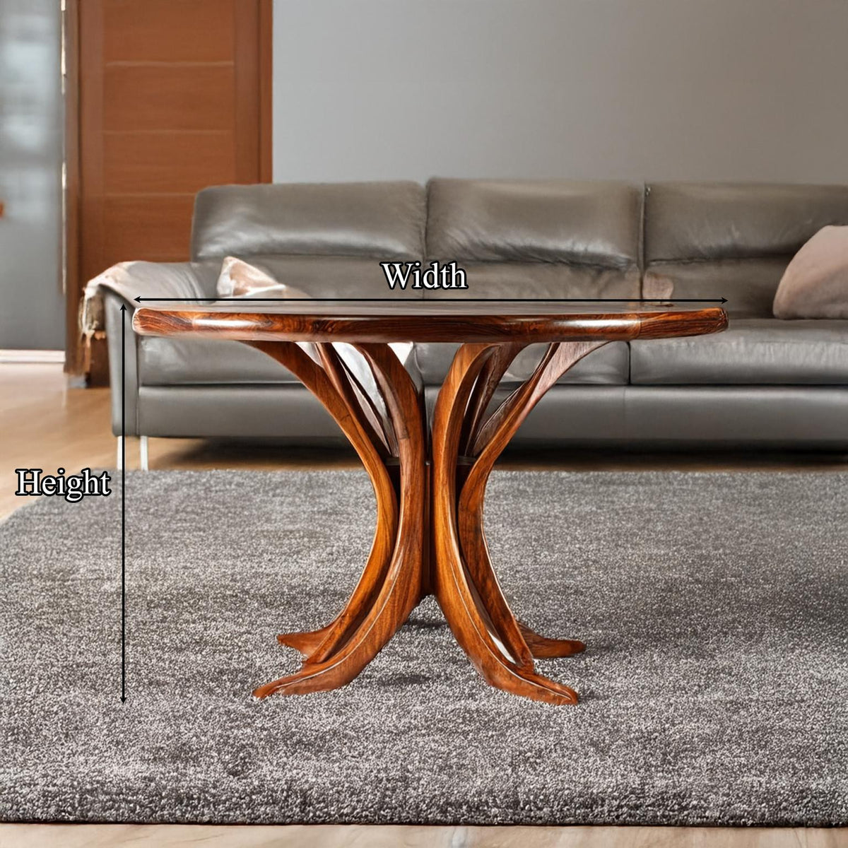 Live Edge Coffee Table Rustic Wood Home Decor Gift