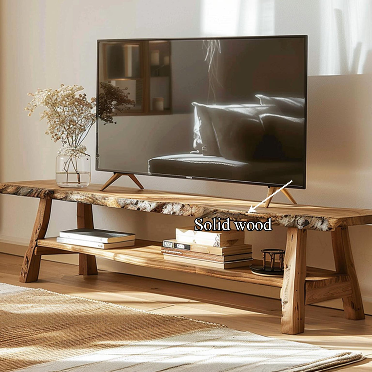 Rustic Console TV Stand Bedroom