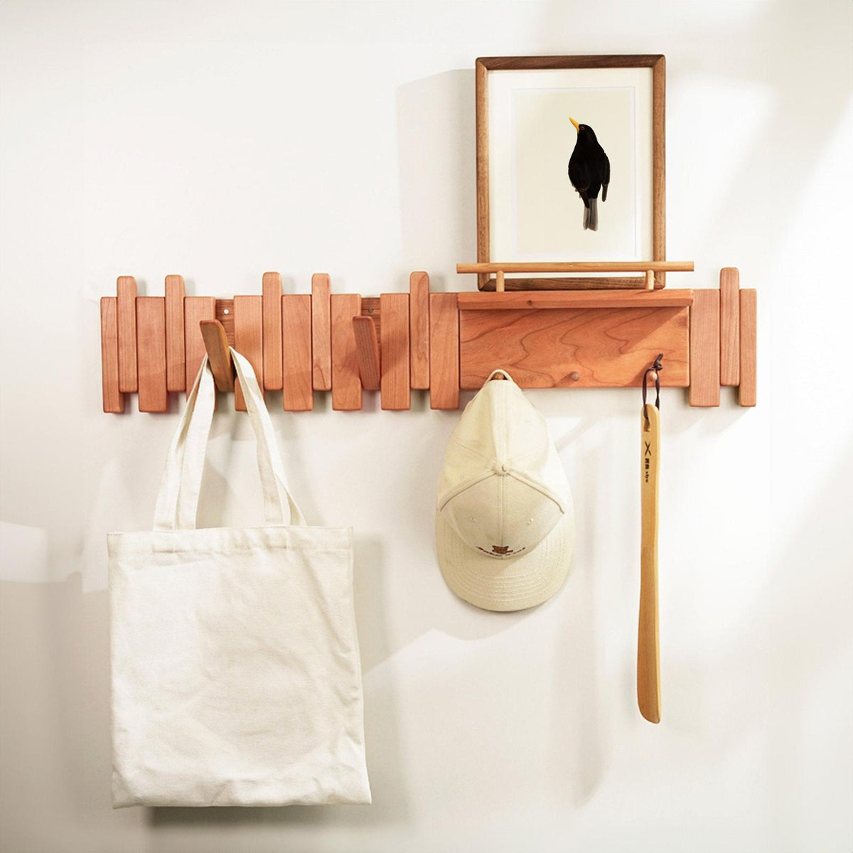 Walnut Coat Hooks For Wall Mount